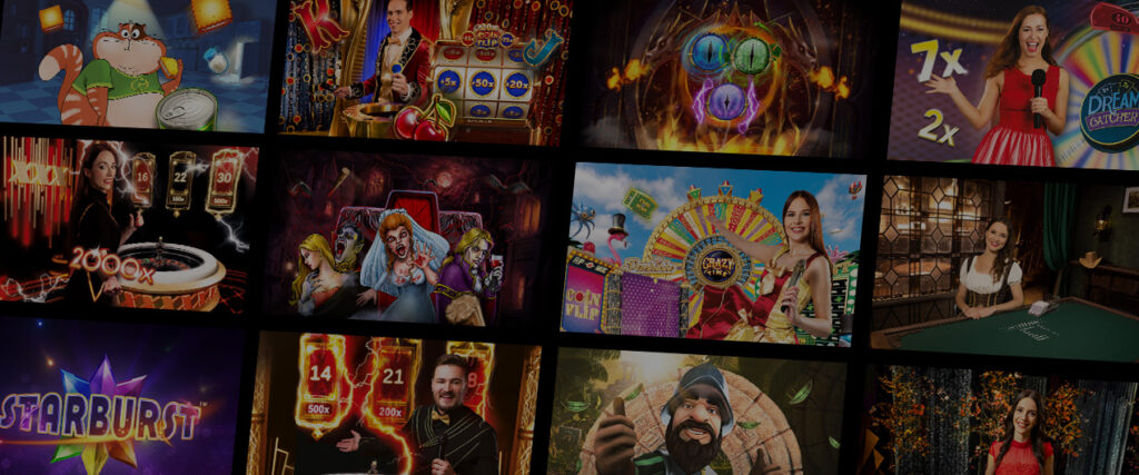 에볼루션 게이밍의 다양한 게임